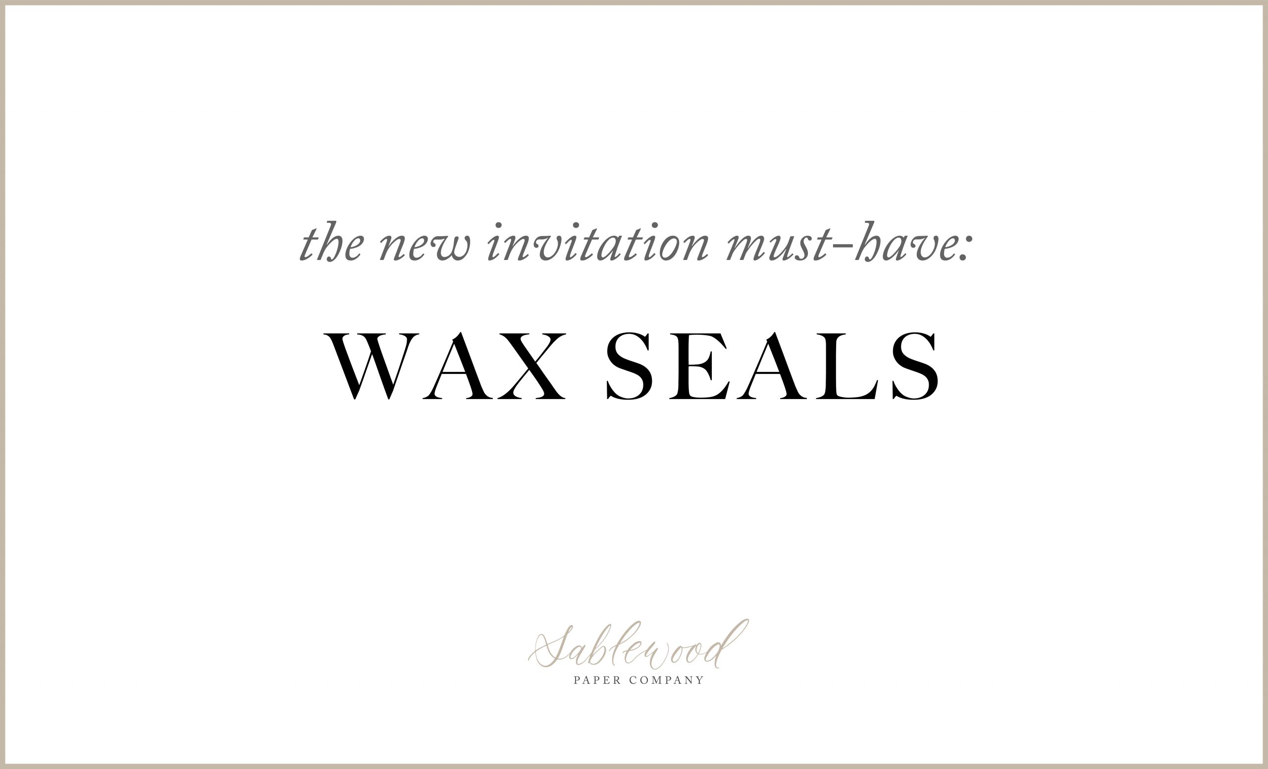 On The Blog: Wax Seals