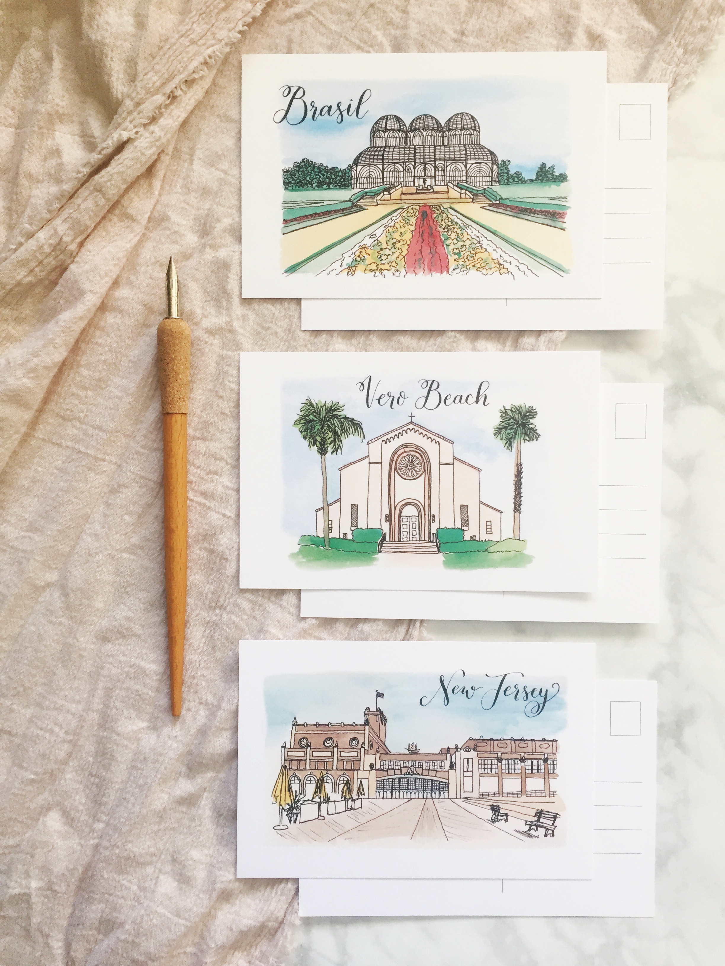 guestbook postcards