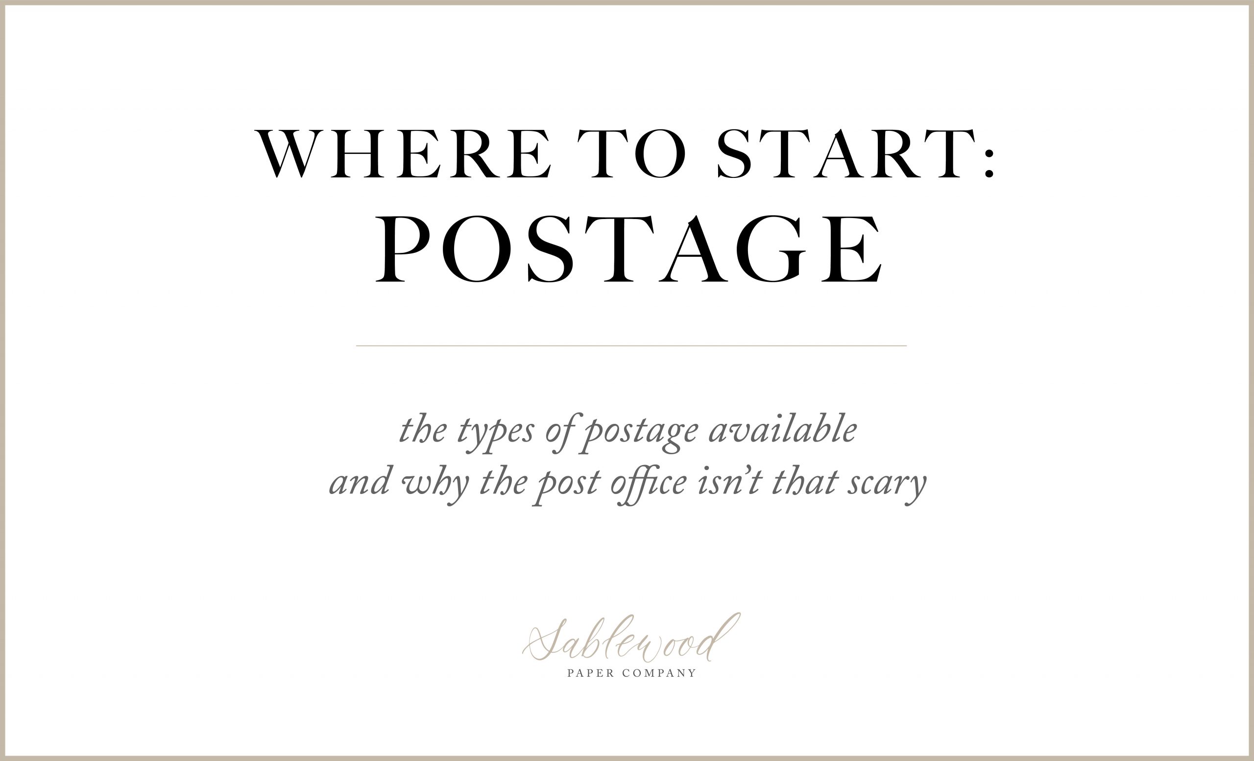 On the Blog: Types of Postage